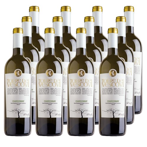 Case of 12 Torre dei Vescovi Chardonnay 75cl White Wine
